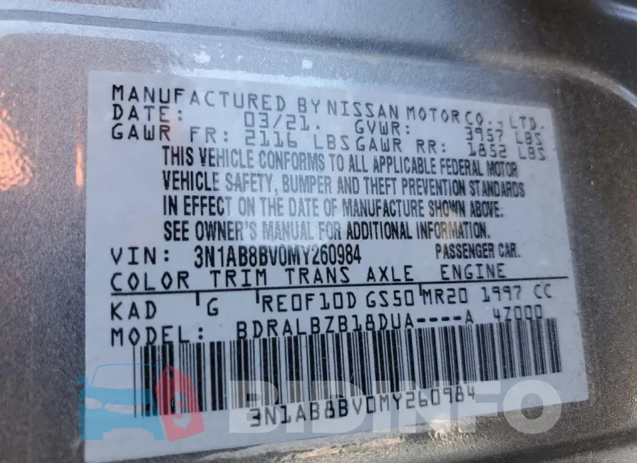 3N1AB8BV0MY260984 Photo# 12