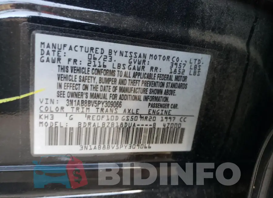 3N1AB8BV5PY309066 Photo# 12