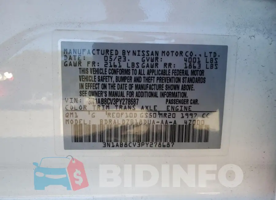 3N1AB8CV3PY278687 Photo# 12