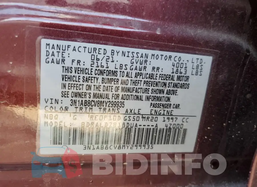 3N1AB8CV8MY299935 Photo# 13