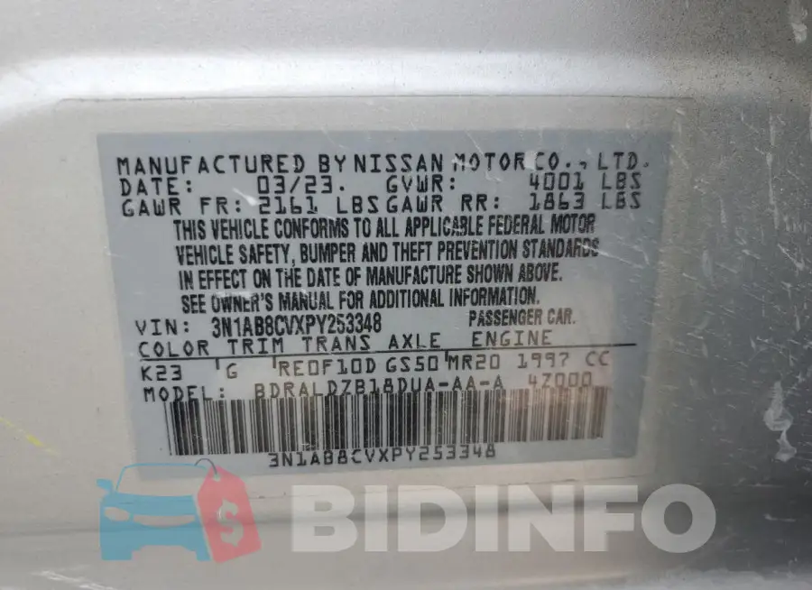 3N1AB8CVXPY253348 Photo# 13