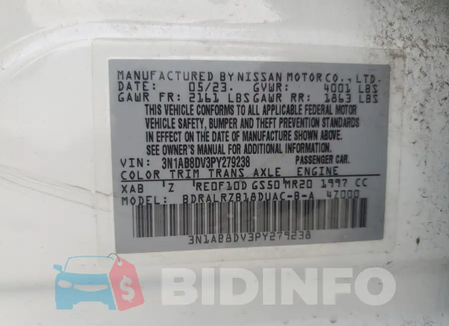 3N1AB8DV3PY279238 Photo# 12