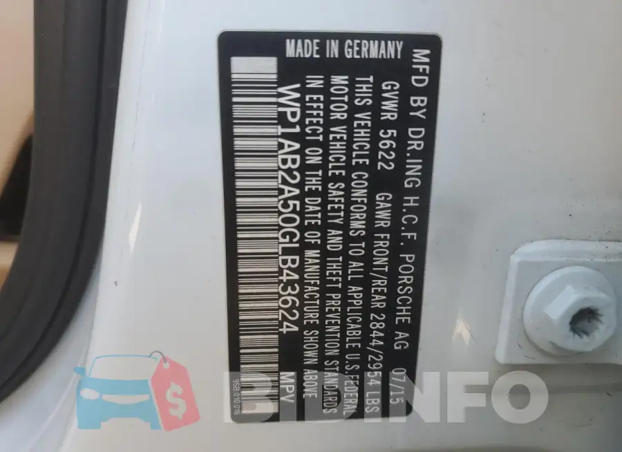 WP1AB2A50GLB43624 Photo# 14