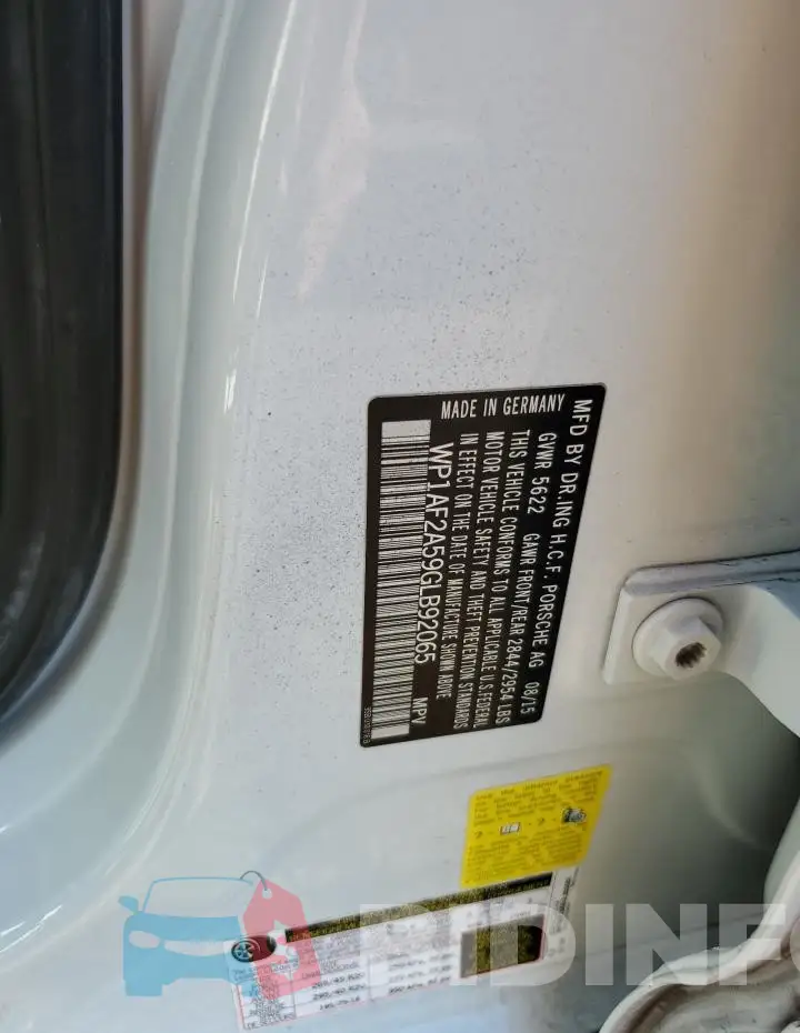WP1AF2A59GLB92065 Photo# 13