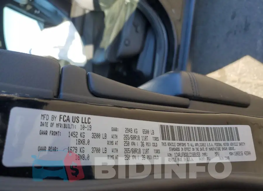 1C4RJFBG6LC169153 Photo# 13