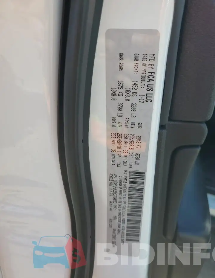 1C4RJFBG9HC764893 Photo# 13