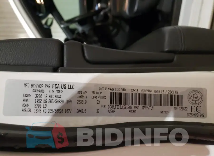 1C4RJFBG9LC221780 Photo# 13