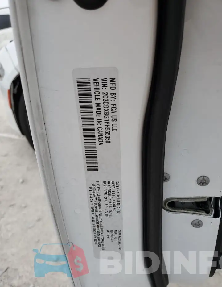 2C3CDXBG1PH555358 Photo# 12