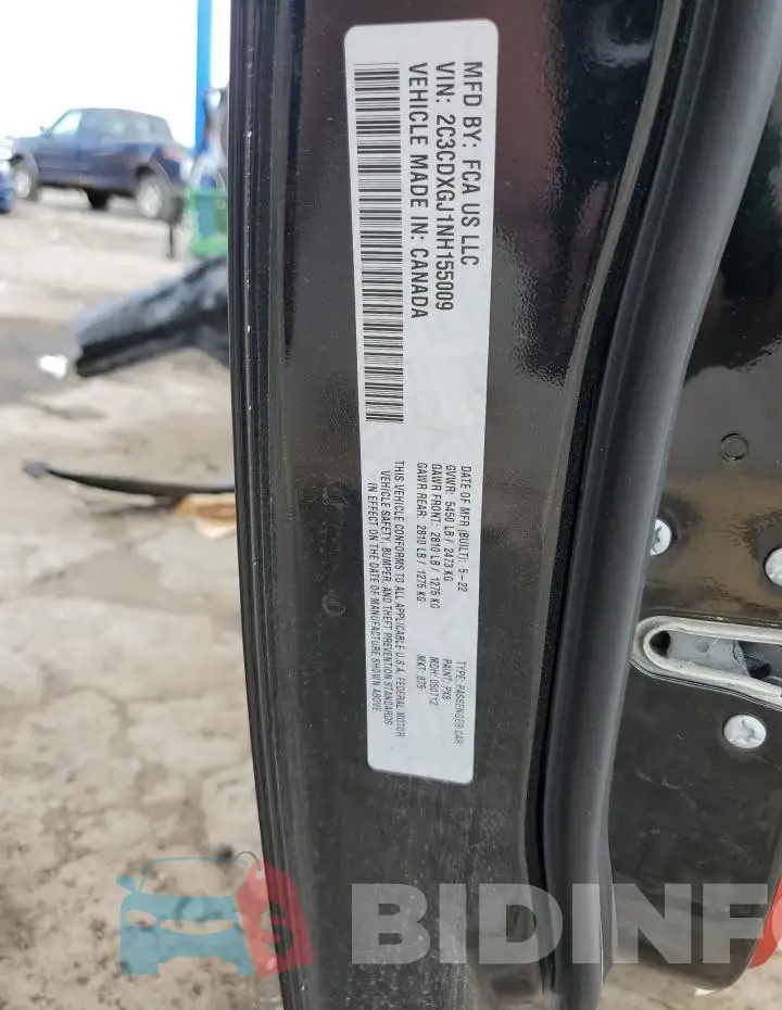 2C3CDXGJ1NH155009 Photo# 12