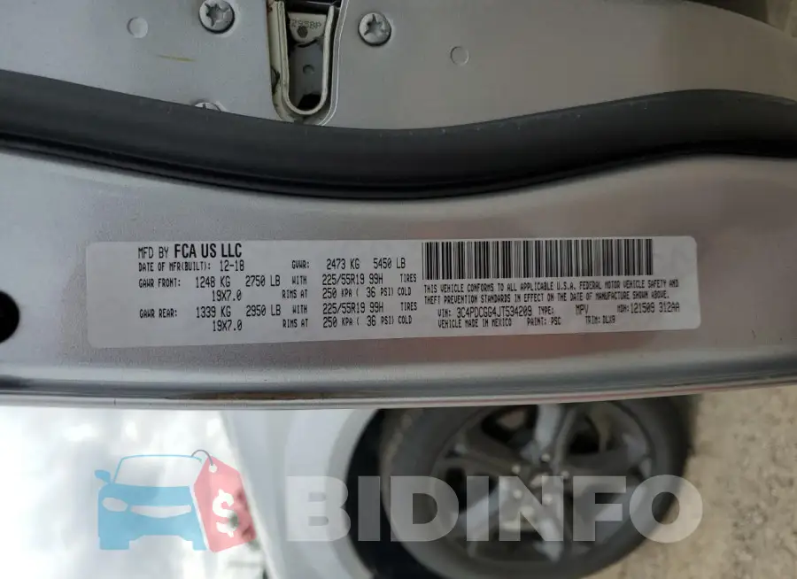 3C4PDCGG4JT534209 Photo# 13
