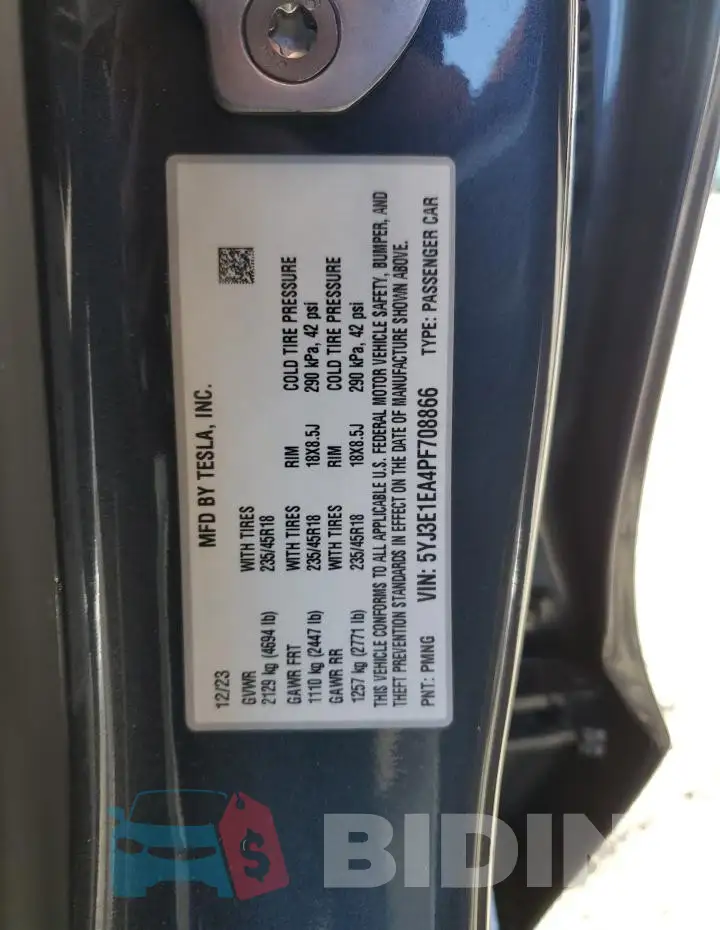 5YJ3E1EA4PF708866 Photo# 12