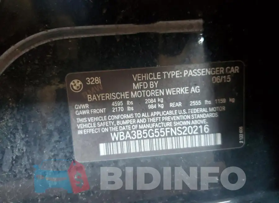 WBA3B5G55FNS20216 Photo# 12