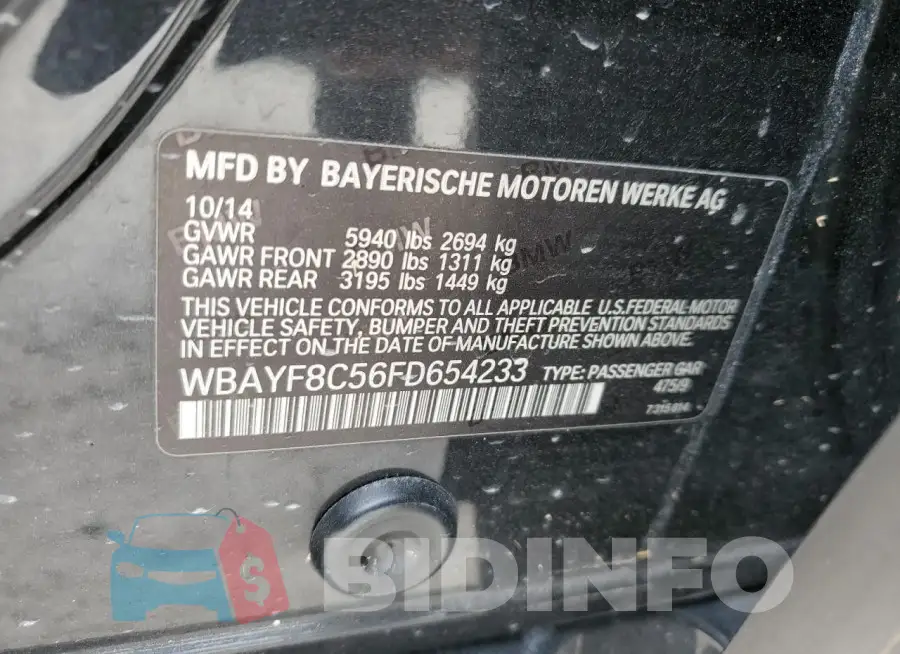 WBAYF8C56FD654233 Photo# 13