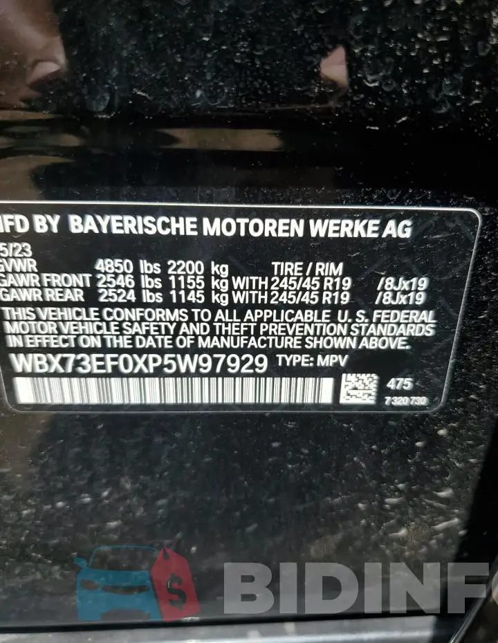 WBX73EF0XP5W97929 Photo# 13