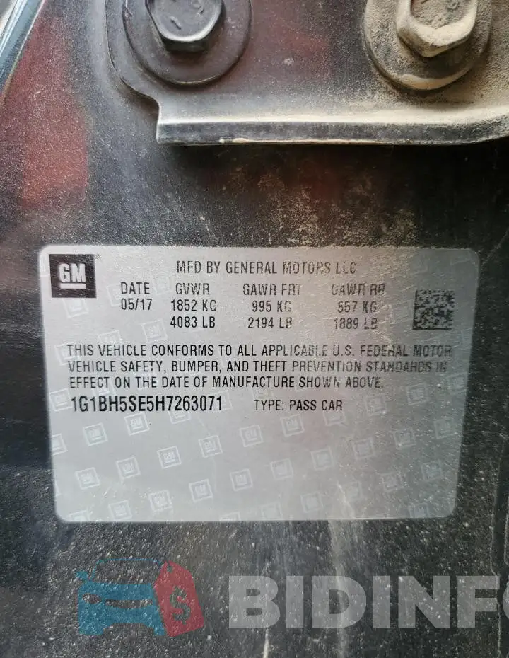 1G1BH5SE5H7263071 Photo# 12