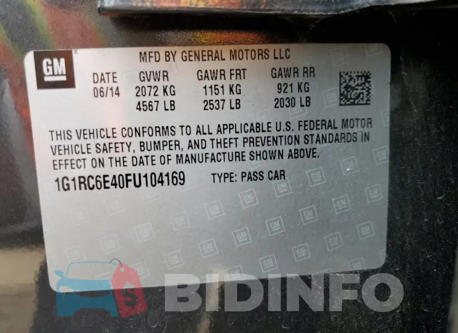 1G1RC6E40FU104169 Photo# 12
