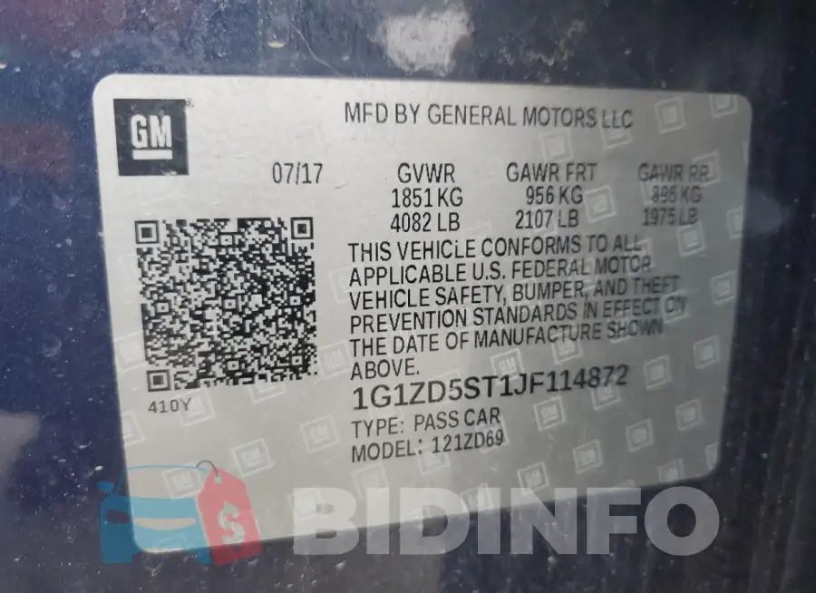 1G1ZD5ST1JF114872 Photo# 12