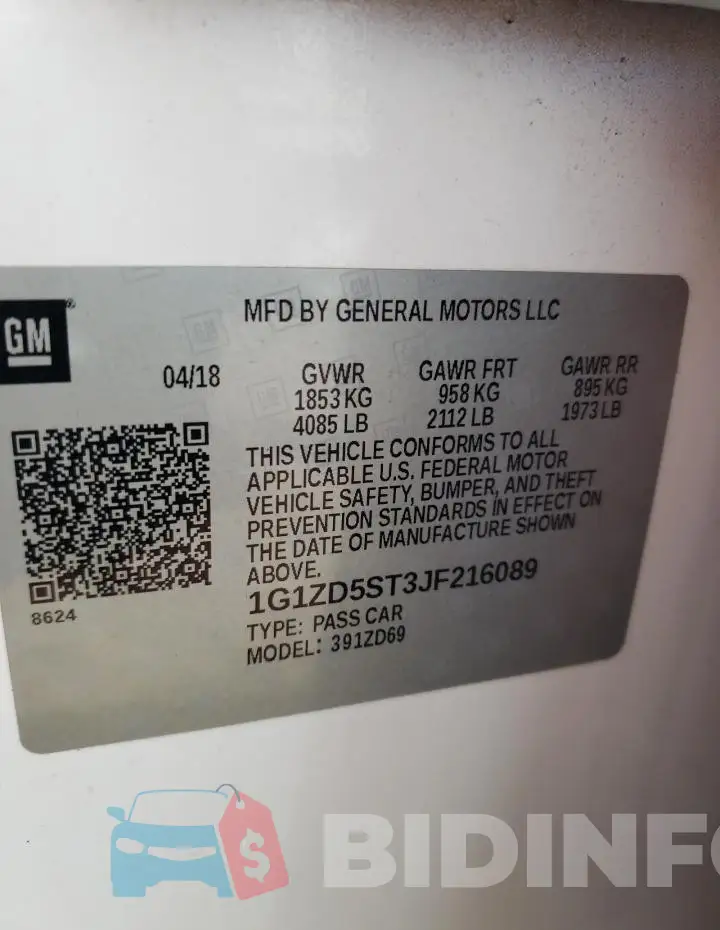 1G1ZD5ST3JF216089 Photo# 12