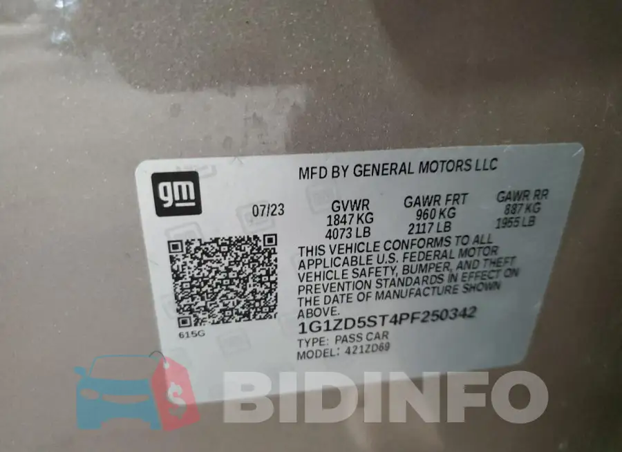1G1ZD5ST4PF250342 Photo# 12
