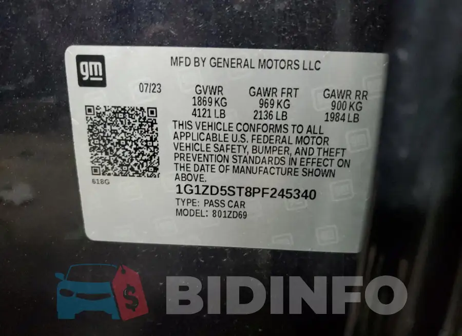 1G1ZD5ST8PF245340 Photo# 12