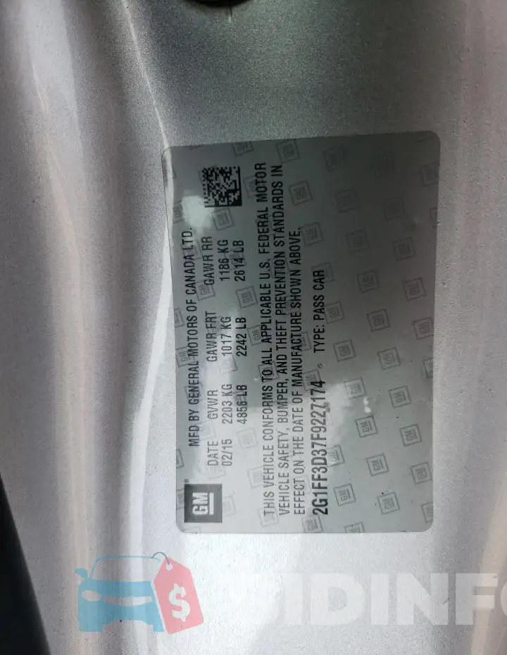 2G1FF3D37F9227174 Photo# 12