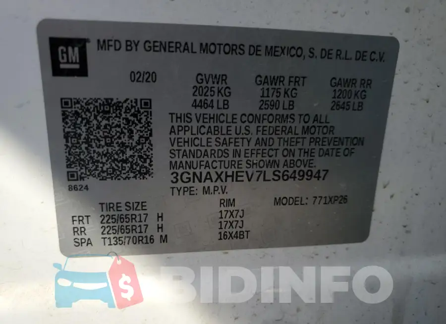 3GNAXHEV7LS649947 Photo# 13