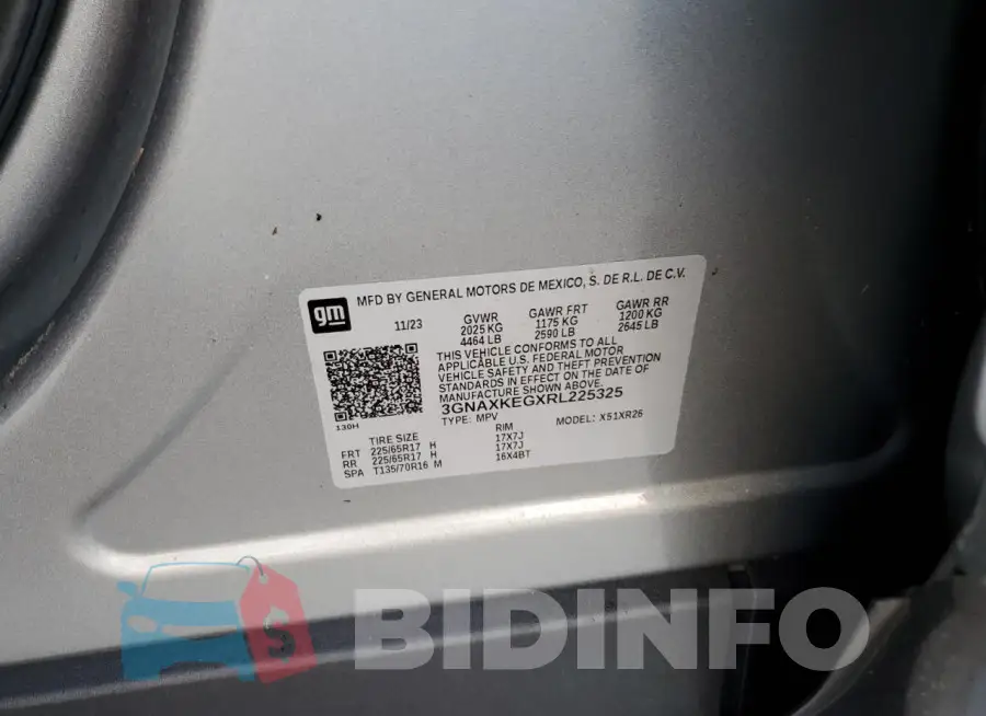 3GNAXKEGXRL225325 Photo# 13