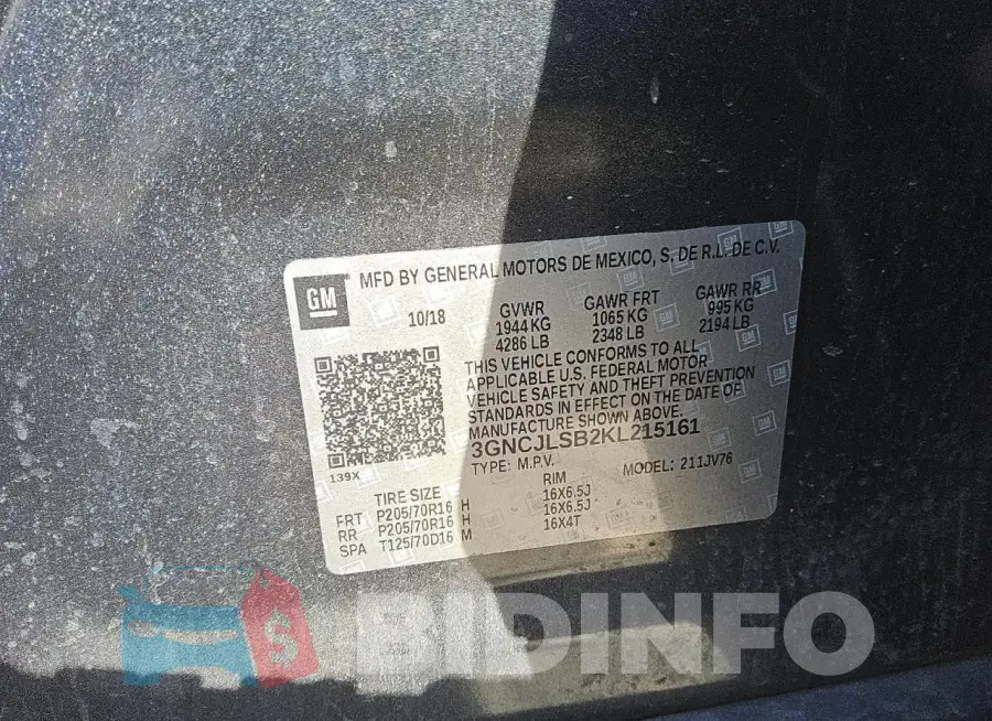 3GNCJLSB2KL215161 Photo# 13