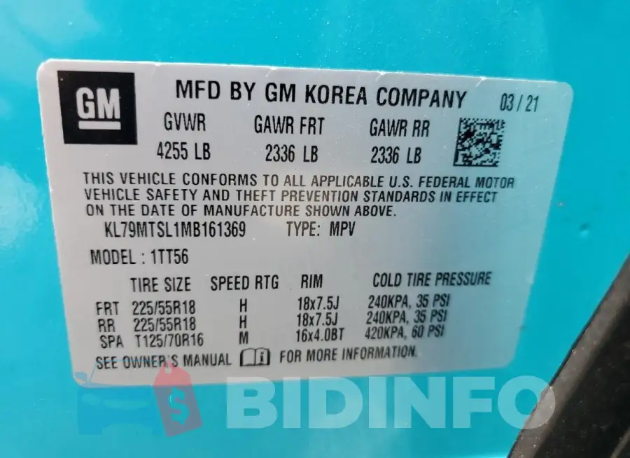 KL79MTSL1MB161369 Photo# 14