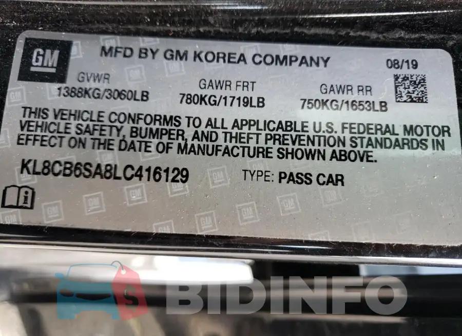 KL8CB6SA8LC416129 Photo# 10