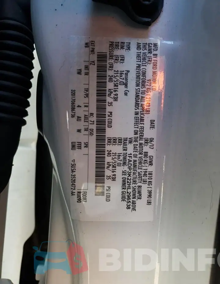 1FADP3K22HL296538 Photo# 12