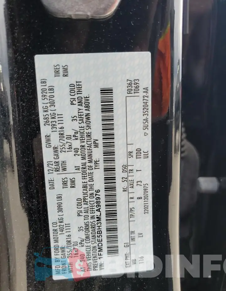 1FMDE5BH3MLA98976 Photo# 13