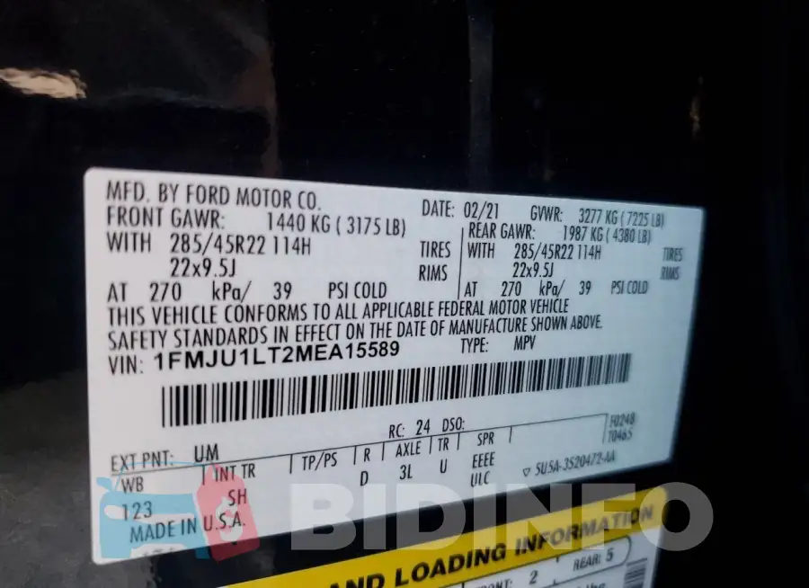 1FMJU1LT2MEA15589 Photo# 13