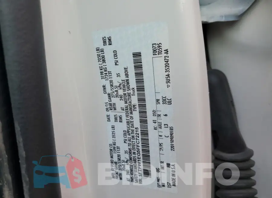 1FTFW1EG5FFC72215 Photo# 12