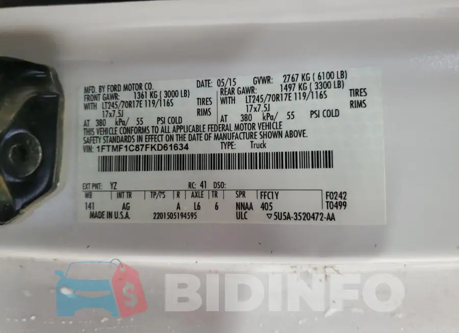 1FTMF1C87FKD61634 Photo# 12