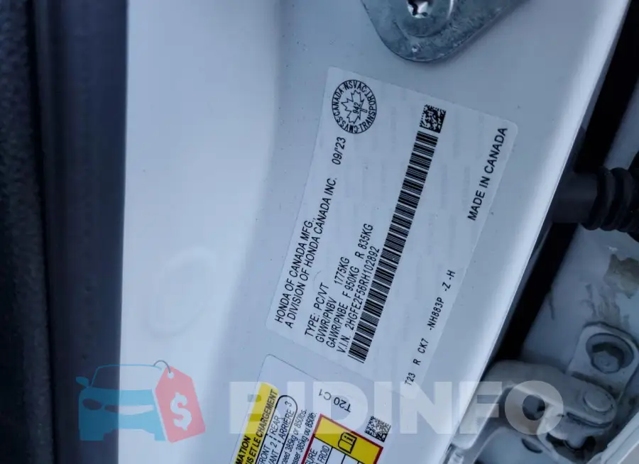 2HGFE2F56RH102892 Photo# 12
