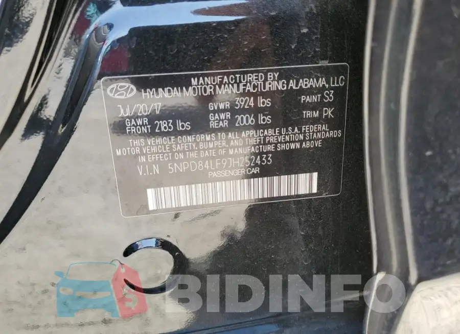 5NPD84LF9JH252433 Photo# 13