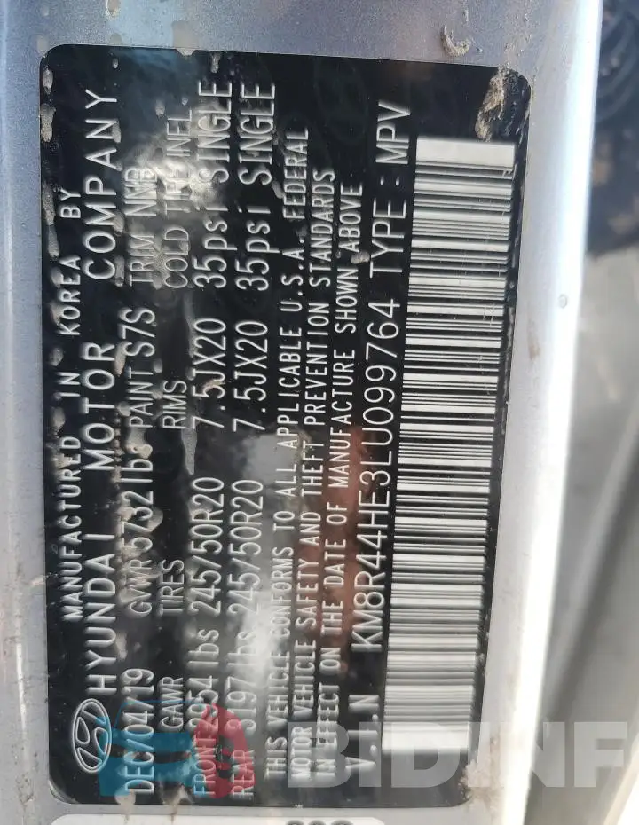 KM8R44HE3LU099764 Photo# 13