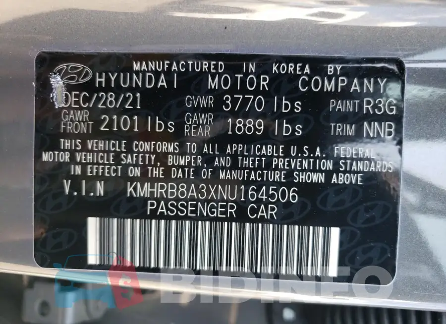 KMHRB8A3XNU164506 Photo# 13