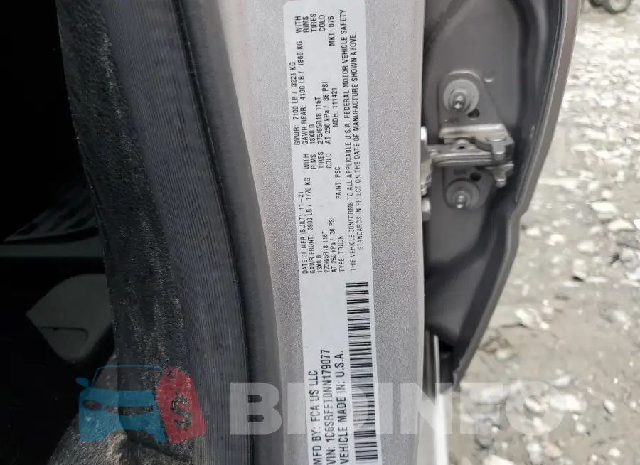 1C6SRFFT0NN179077 Photo# 12