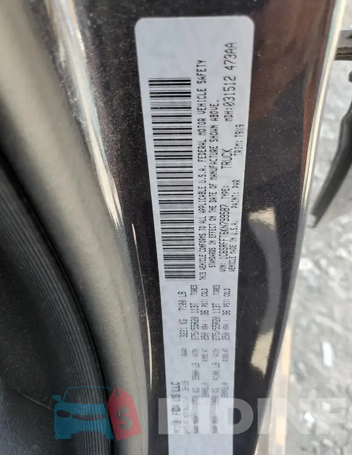 1C6SRFFT6KN799587 Photo# 11