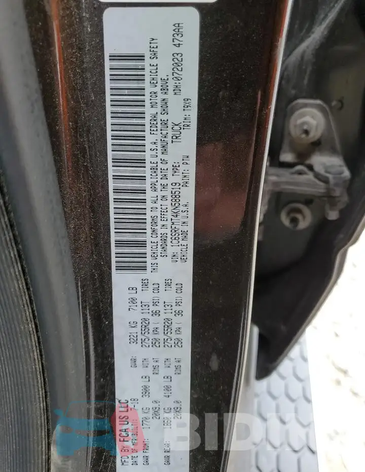 1C6SRFMT4KN588519 Photo# 12
