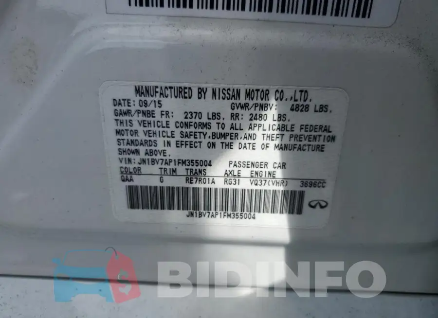 JN1BV7AP1FM355004 Photo# 12