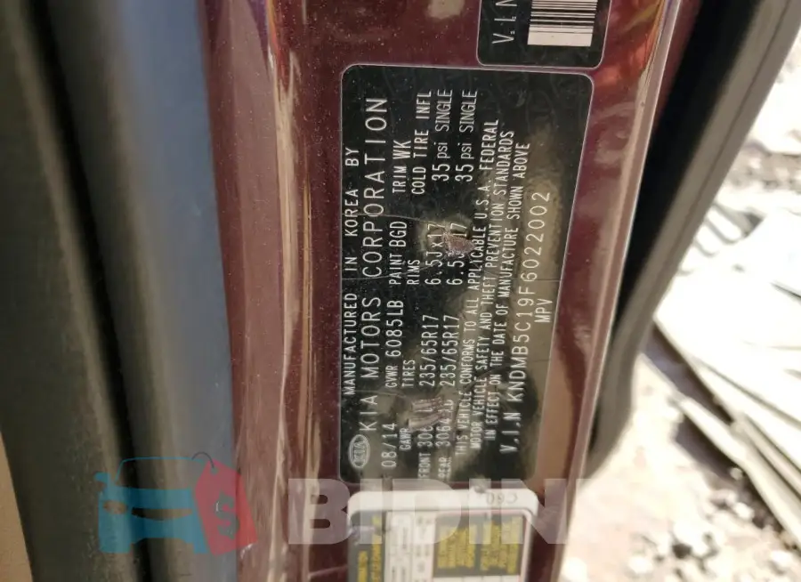 KNDMB5C19F6022002 Photo# 13