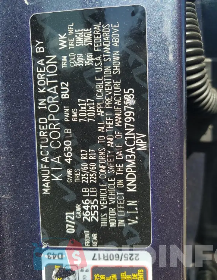 KNDPM3AC1N7997585 Photo# 13
