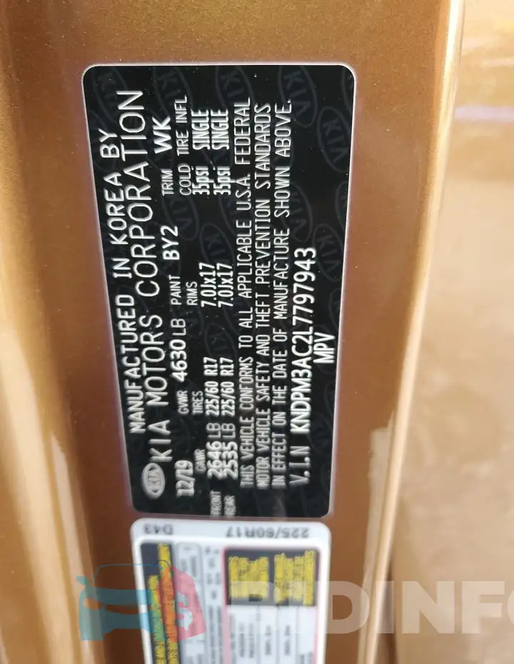 KNDPM3AC2L7797943 Photo# 13
