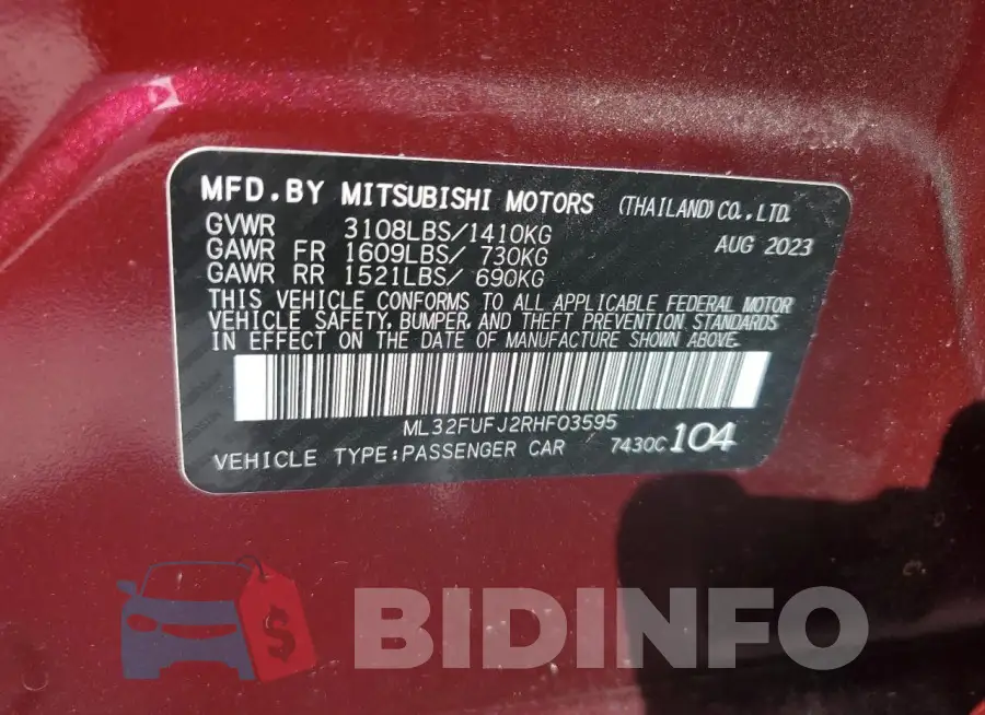 ML32FUFJ2RHF03595 Photo# 12