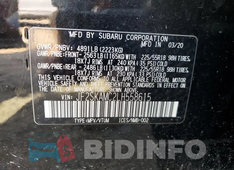 JF2SKAMC2LH558615 Photo# 13