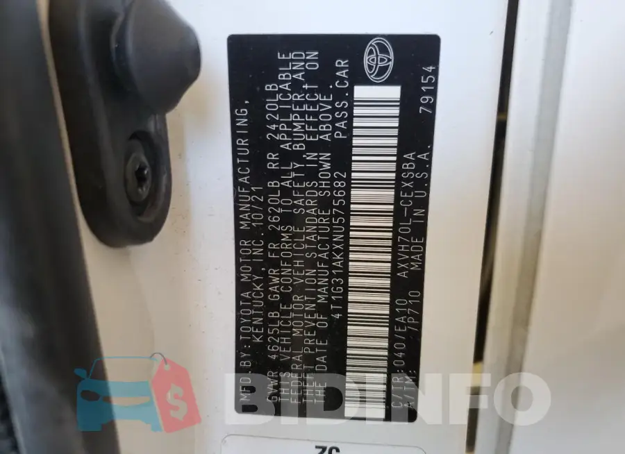 4T1G31AKXNU575682 Photo# 12