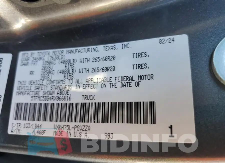 5TFMC5DB4RX066816 Photo# 12